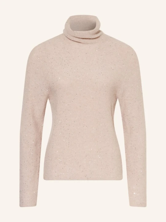 Zdjęcie produktu Antonelli Firenze Sweter Z Golfem Etruria Z Cekinami beige
