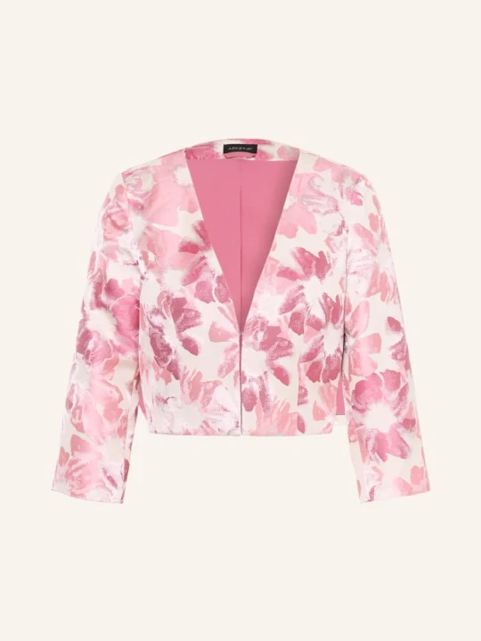 Zdjęcie produktu Apart Bolero Z Dzianiny Żakardowej Z Rękawami 3/4 rosa różowy