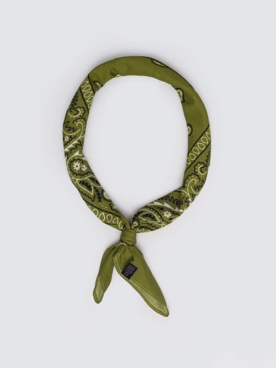 Zdjęcie produktu apaszka typu bandana zielona bandi 301 Big Star