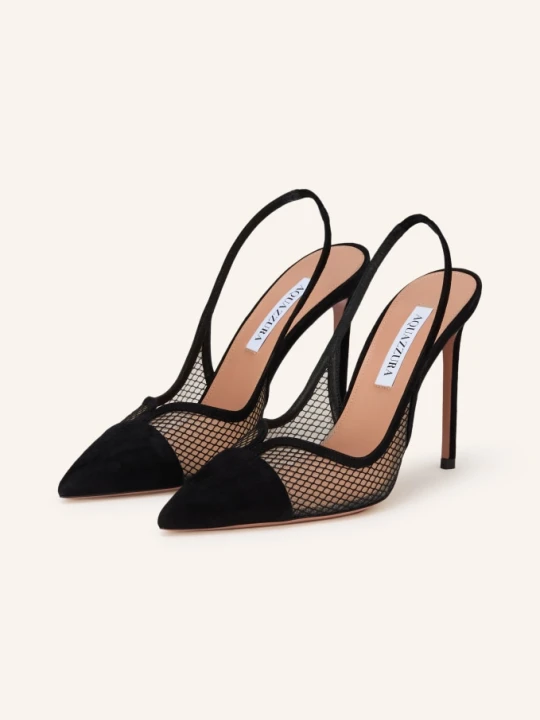 Zdjęcie produktu Aquazzura Czółenka Na Rzemieniu Gia schwarz CZARNY