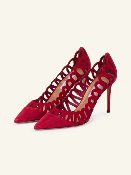 Zdjęcie produktu Aquazzura Czółenka Peep rot CIEMNOCZERWONY