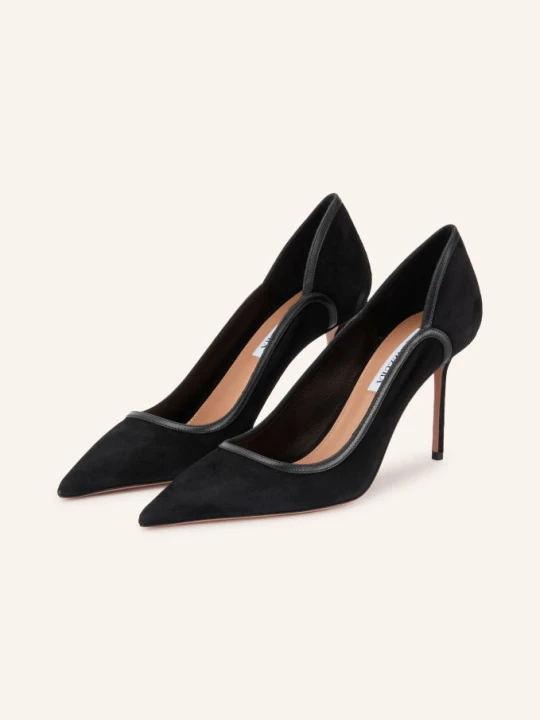 Zdjęcie produktu Aquazzura Czółenka Plush Pump 85 schwarz CZARNY