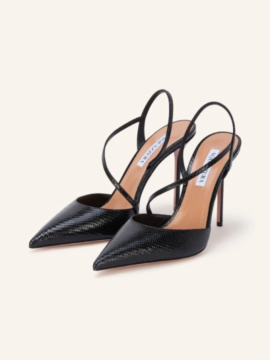 Zdjęcie produktu Aquazzura Czółenka Typu Slingback Dynasty schwarz CZARNY