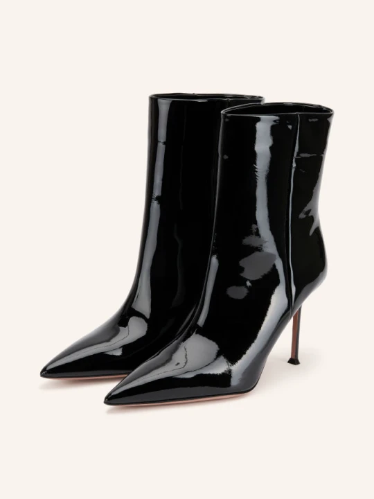 Zdjęcie produktu Aquazzura Lakierowane Botki Harper schwarz CZARNY
