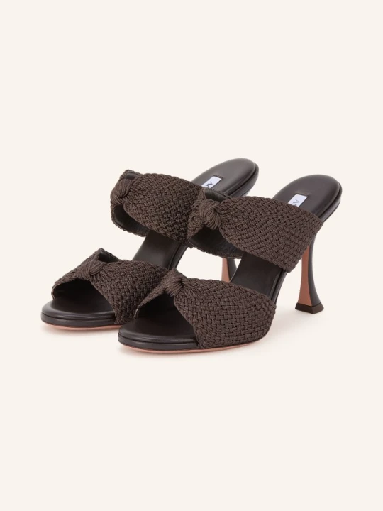 Zdjęcie produktu Aquazzura Mules Smile braun CIEMNOBRĄZOWY