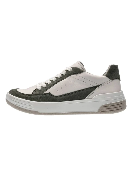 Zdjęcie produktu Ara Shoes Skórzane sneakersy w kolorze kremowo-oliwkowym rozmiar: 40