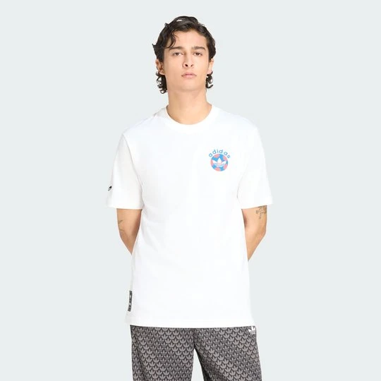 Zdjęcie produktu Archive Football Graphic Tee Shirt Adidas biały