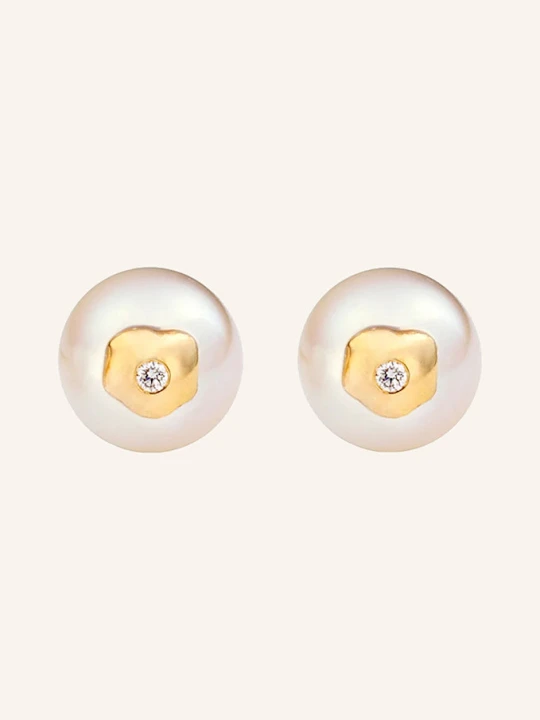 Zdjęcie produktu Ariane Ernst Kolczyk Na Sztyft The "Spiegelei" Studs M Z 18-Karatowego Złota Z Diamentami gold
