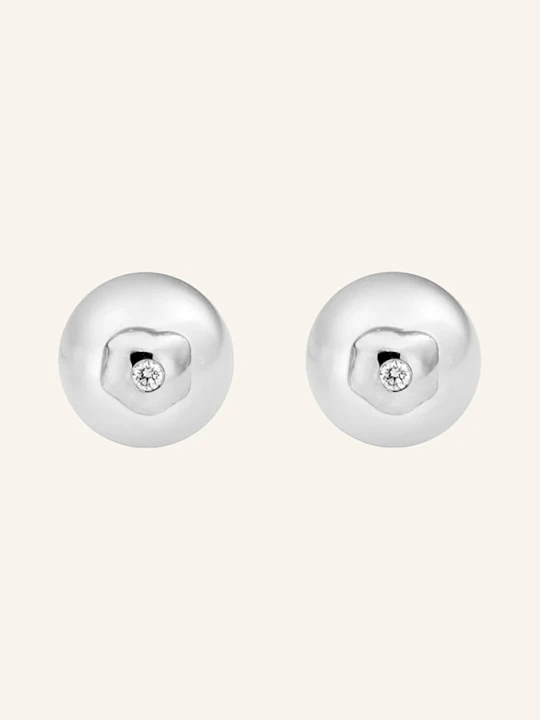 Zdjęcie produktu Ariane Ernst Kolczyk Na Sztyft The "Spiegelei" Studs M Z 18-Karatowego Złota Z Diamentami silber
