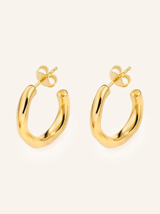 Zdjęcie produktu Ariane Ernst Kreolki Floating Earrings Ze Srebra Sterling 925 gold