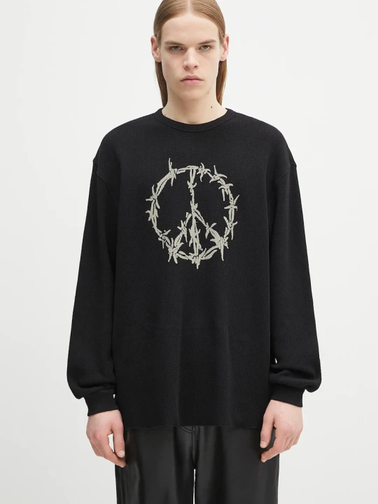 Zdjęcie produktu Aries bluza bawełniana Peace Press Gothic Waffle LS Tee