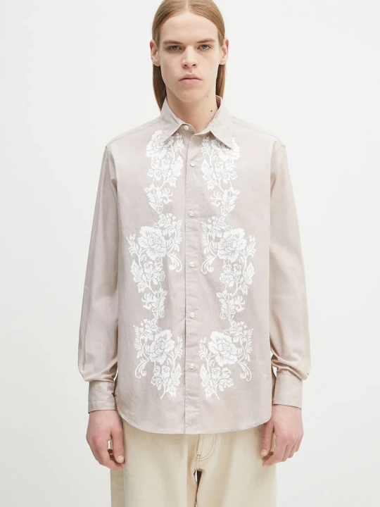 Zdjęcie produktu Aries koszula bawełniana Lace Overprinted Poplin Shirt