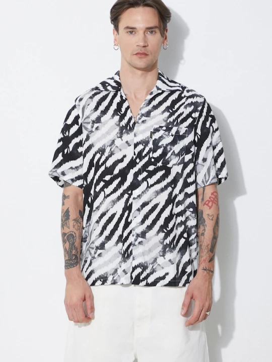 Zdjęcie produktu Aries koszula Hibiscus Hawaiian Shirt czarny