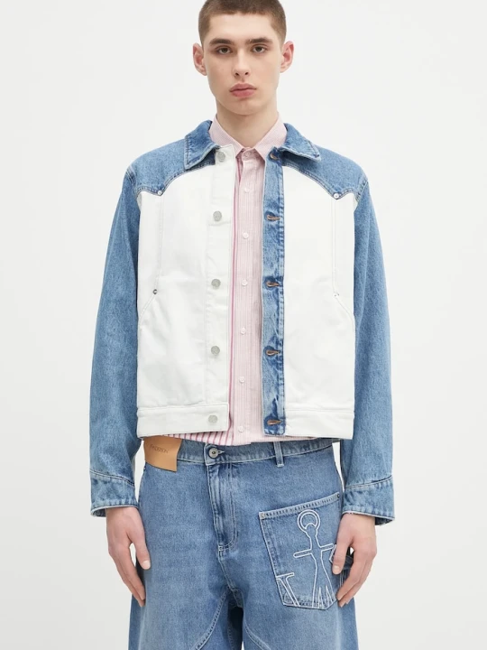 Zdjęcie produktu Aries kurtka jeansowa Patchwork Western Carpenter Jacket niebieski