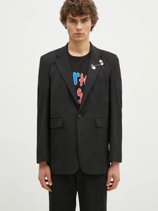 Zdjęcie produktu Aries marynarka z domieszką wełny Single Breasted Tailored Jacket czarny
