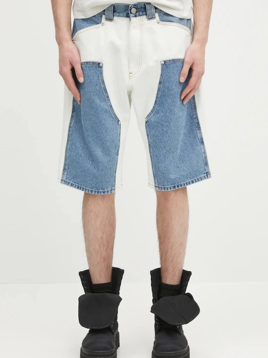 Zdjęcie produktu Aries szorty jeansowe Patchwork Western Carpenter Shorts niebieski