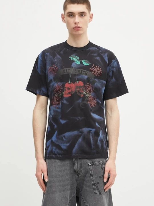 Zdjęcie produktu Aries t-shirt bawełniany Sprayed Trash Cherries SS Tee niebieski