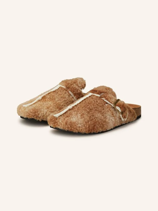 Zdjęcie produktu Arizona Love Klapki Typu Mules Z Pluszowego Materiału beige JASNOBRĄZOWY