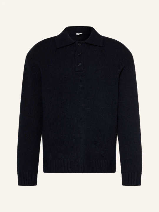 Zdjęcie produktu Arket Koszulka Polo Z Dzianiny blau GRANATOWY