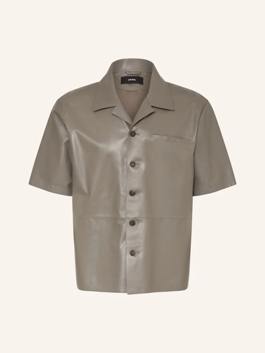 Zdjęcie produktu Arma Koszula Z Klapami Cave Comfort Fit Ze Skóry grau