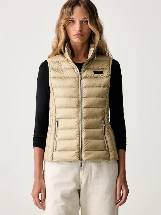 Zdjęcie produktu Armani Exchange bezrękawnik damski beżowy
