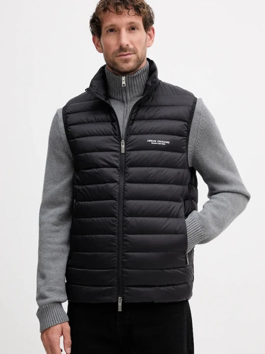 Zdjęcie produktu Armani Exchange bezrękawnik puchowy czarny