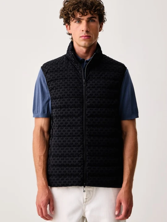 Zdjęcie produktu Armani Exchange bezrękawnik puchowy męski granatowy