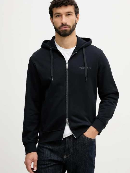 Zdjęcie produktu Armani Exchange bluza bawełniana granatowy