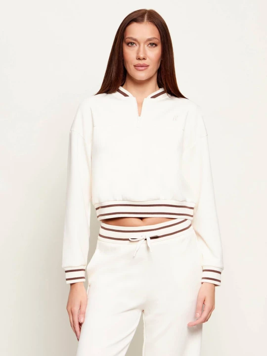 Zdjęcie produktu Armani Exchange Bluza | Cropped Fit ecru