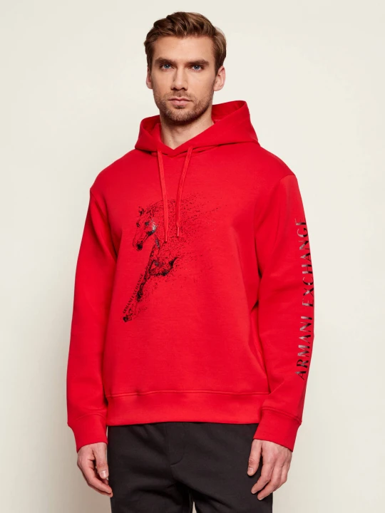 Zdjęcie produktu Armani Exchange Bluza | Regular Fit czerwony