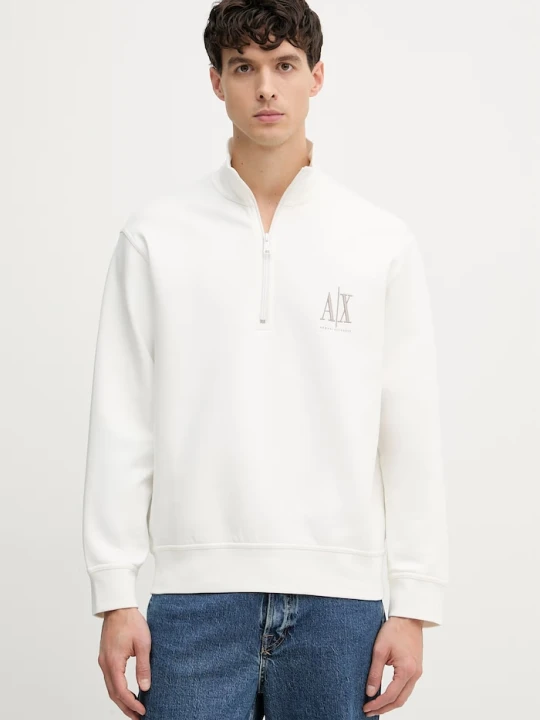 Zdjęcie produktu Armani Exchange bluza męska z bawełną beżowy