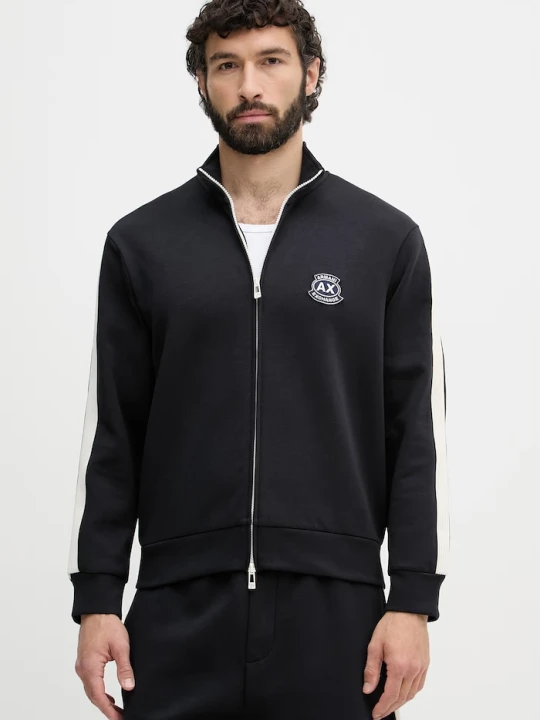 Zdjęcie produktu Armani Exchange bluza rozpinana męska z bawełną granatowy
