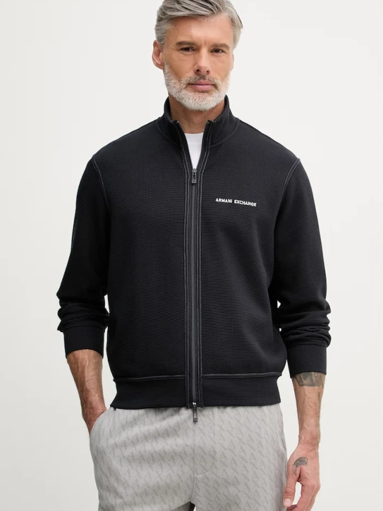 Zdjęcie produktu Armani Exchange bluza rozpinana męska z bawełny granatowy