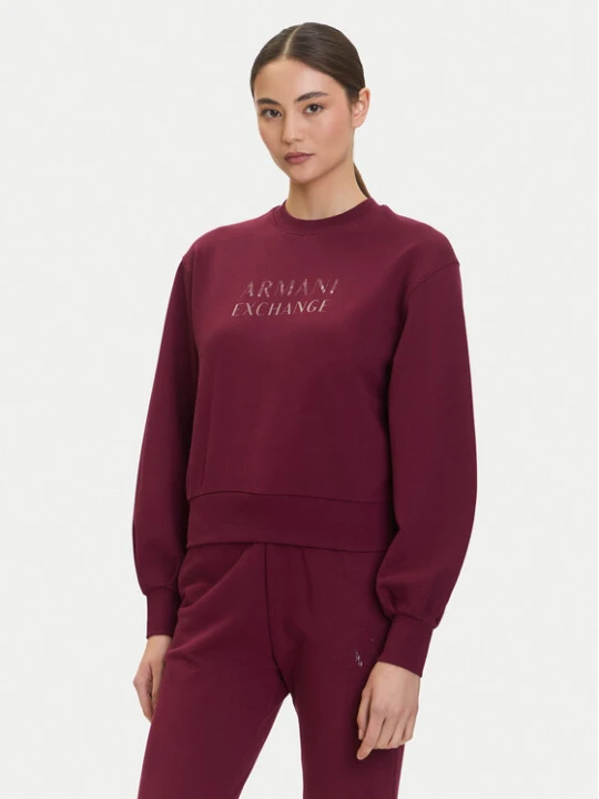 Zdjęcie produktu Armani Exchange Bluza XW000747 AF16114 UA343 Bordowy Relaxed Fit