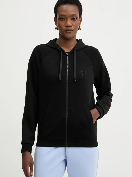 Zdjęcie produktu Armani Exchange bluza z kapturem damska czarny