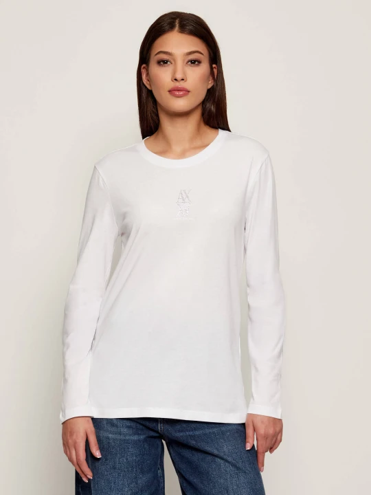 Zdjęcie produktu Armani Exchange Bluzka | Regular Fit biały
