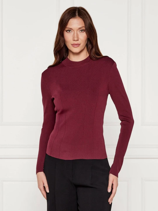 Zdjęcie produktu Armani Exchange Bluzka | Slim Fit bordowy