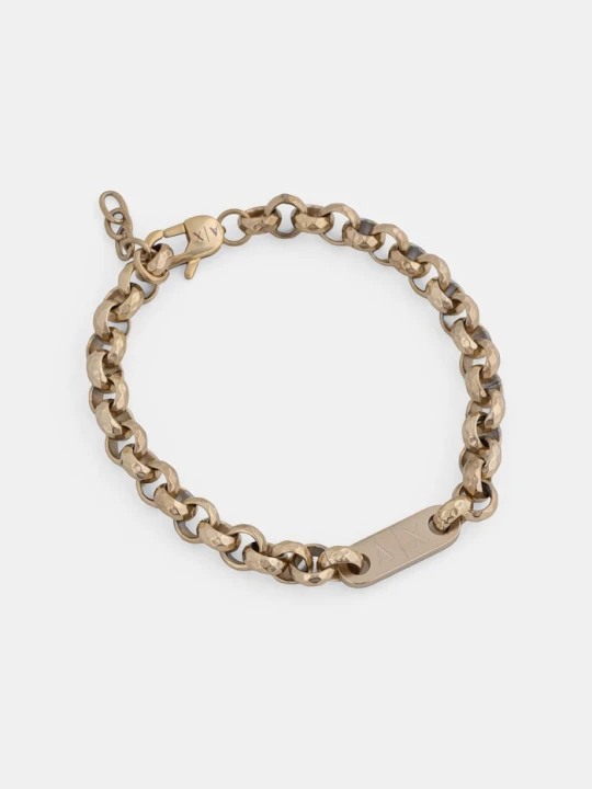 Zdjęcie produktu Armani Exchange bransoletka męska ze stali nierdzewnej Classic złoty