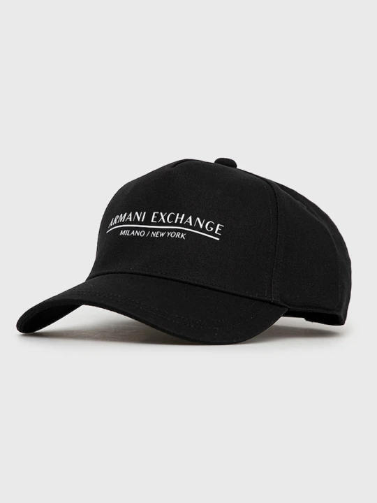 Zdjęcie produktu Armani Exchange czapka bawełniana czarny