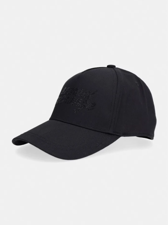 Zdjęcie produktu Armani Exchange czapka bejsbolówka damska bawełniana czarny