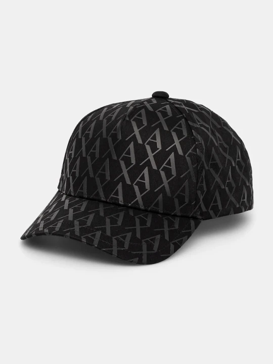 Zdjęcie produktu Armani Exchange czapka z daszkiem bawełniana czarny