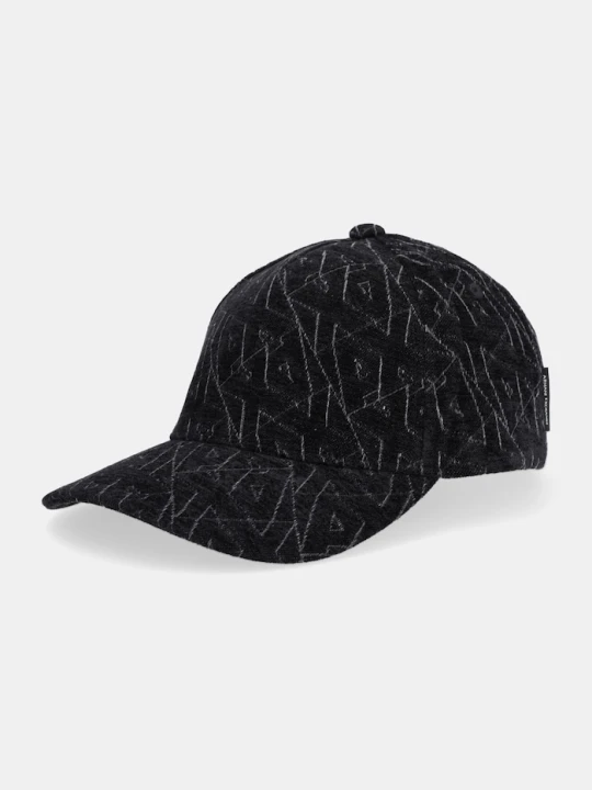 Zdjęcie produktu Armani Exchange czapka z daszkiem welurowa czarny