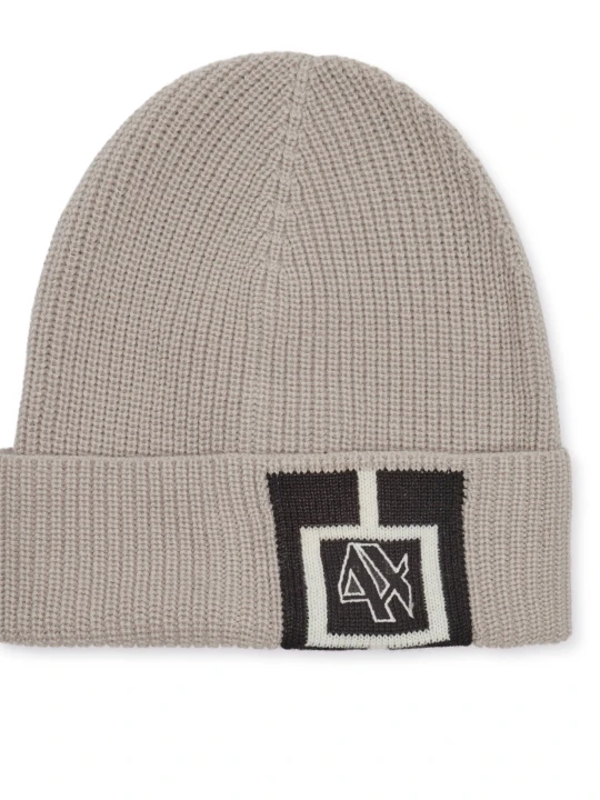 Zdjęcie produktu Armani Exchange Czapka | z dodatkiem wełny beżowy