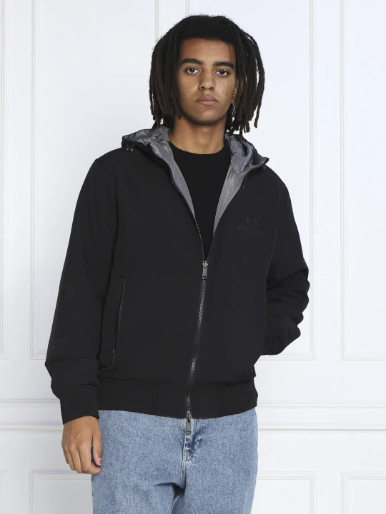 Zdjęcie produktu Armani Exchange Dwustronna kurtka BLOUSON | Regular Fit czarny