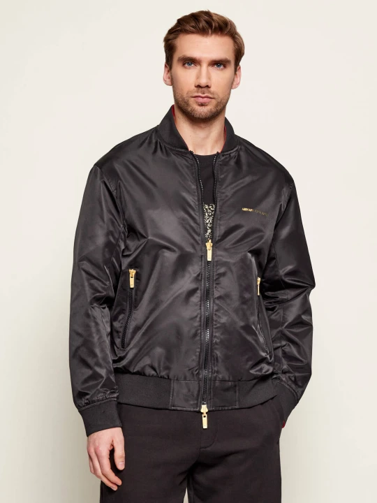 Zdjęcie produktu Armani Exchange Dwustronna kurtka bomber | Regular Fit czarny