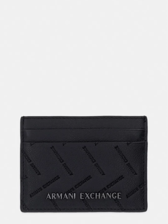 Zdjęcie produktu Armani Exchange etui na karty męskie skórzane czarny
