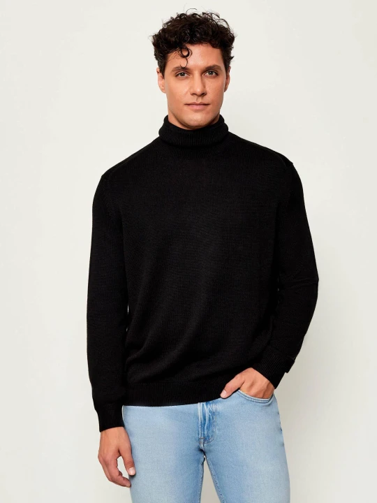 Zdjęcie produktu Armani Exchange Golf | Regular Fit | z dodatkiem wełny czarny
