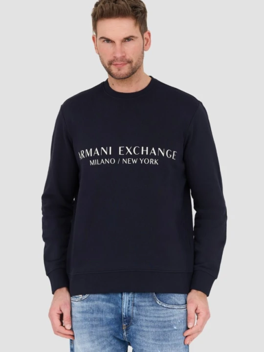 Zdjęcie produktu ARMANI EXCHANGE Granatowa męska bluza, Rozmiar XXL Niebieski