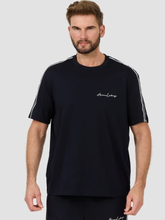 Zdjęcie produktu ARMANI EXCHANGE Granatowy męski t-shirt, Rozmiar L Niebieski