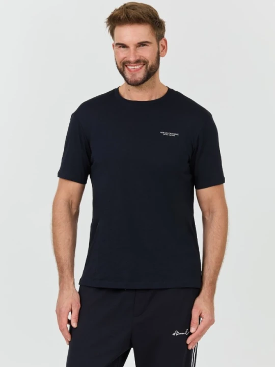 Zdjęcie produktu ARMANI EXCHANGE Granatowy męski t-shirt, Rozmiar S Niebieski
